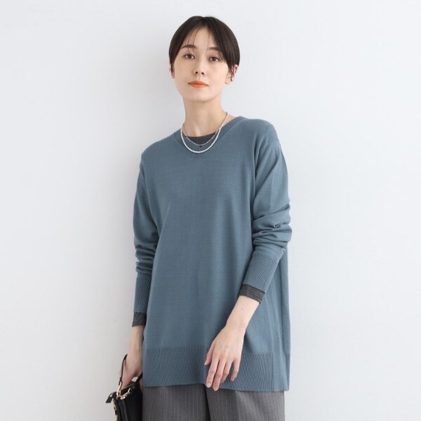 ⭐︎新品⭐︎インディヴィ⭐︎トールサイズ⭐︎レース⭐︎スカートセットアップ⭐︎ネイビー⭐︎ リリーオブバリー Lily of Valley トップス スカート 上品