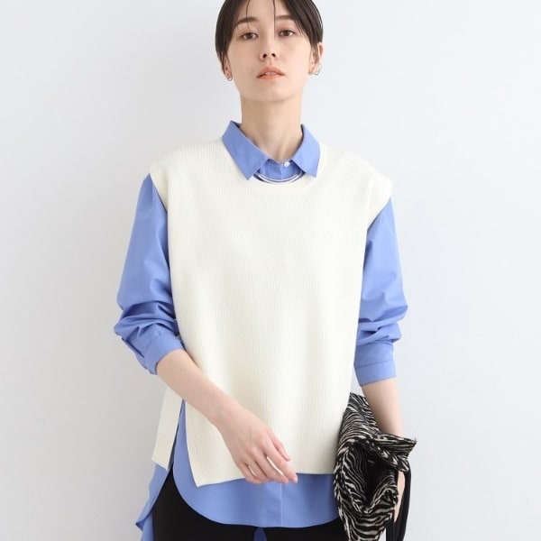 美品✨️23区 マーセライズド カシミヤ Vネック ニット ふんわり ブルー 藍 美品✨️23区 マーセライズド カシミヤ Vネック ニット ふんわり