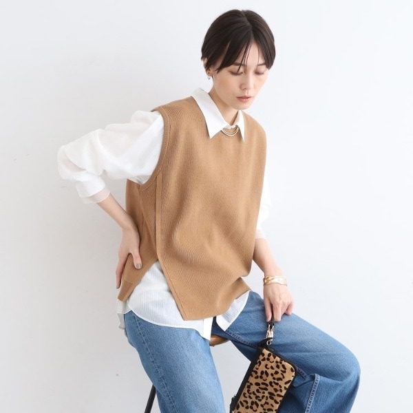 【WEB限定カラーあり】透かし編みバルキーハイネックニット WEB限定カラーあり】透かし編みバルキーハイネックニット / 組曲
