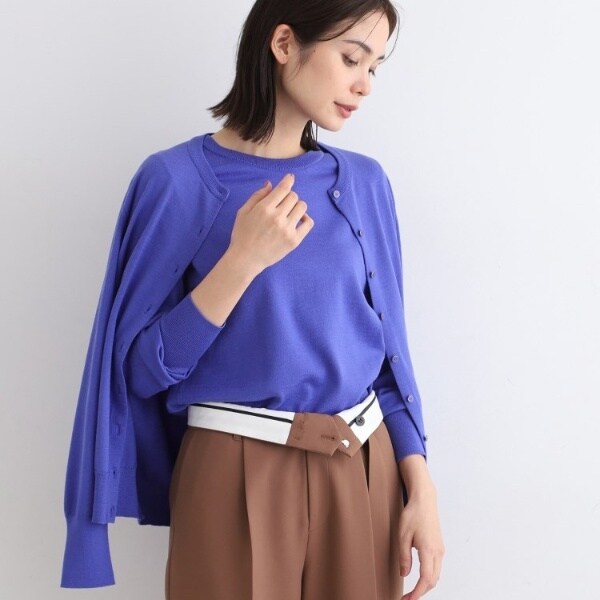 ウール100アンサンブル可】エクストラファインメリノ クルーネック