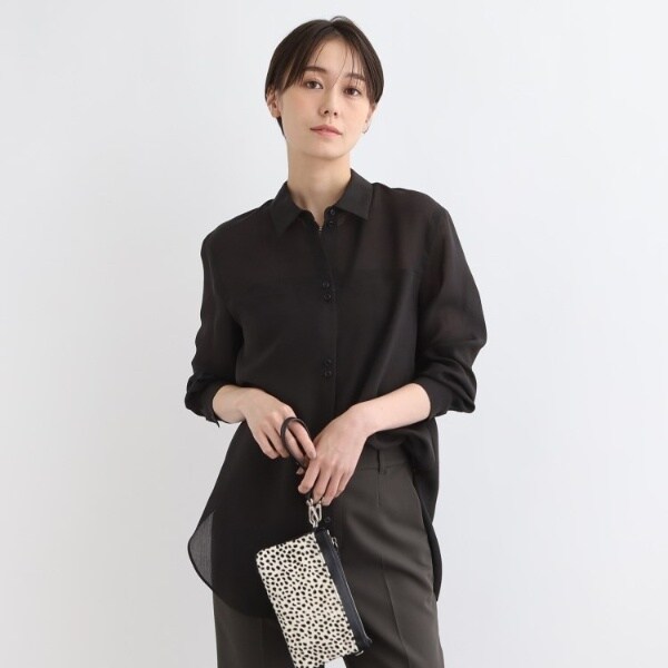 シアー／日本製／SETUP可能】カジュアルシャツ | インディヴィ(INDIVI