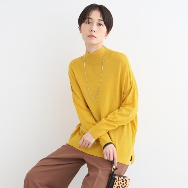 【洗える／ウール混／無縫製】美シルエットニット 洗える／ウール混／無縫製】美シルエットニット（ニット