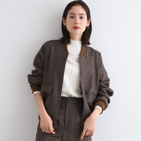 【新品・タグ付き】INDIVI　１５サイズ　タフタコンビフードジャケット ◇【裏地付き】タフタコンビフードジャケット | インディヴィ