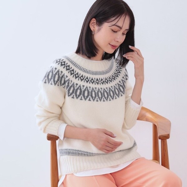 新品✴︎Kate Spade ケイトスペードフェアアイルプルオーバー ウールニット フェアアイル ニット の一覧 | マルイウェブチャネル