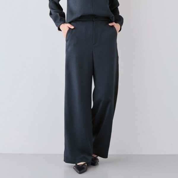 日本製／SETUP可能】ワイドイージーパンツ | インディヴィ(INDIVI