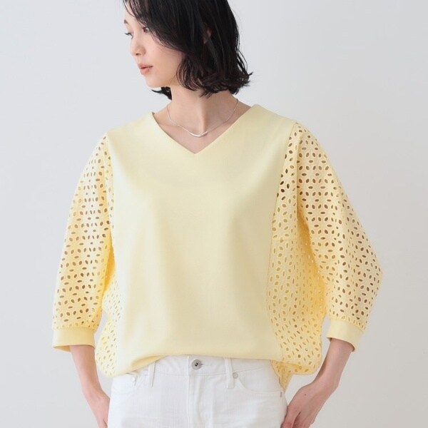 ☆新品☆ INDIVIインディヴィ　バックボタン　カットソー☆ ☆新品☆ INDIVIインディヴィ バックボタン カットソー☆