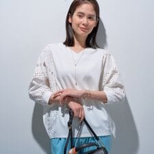 【洗える／体型カバー】レースコンビトップス