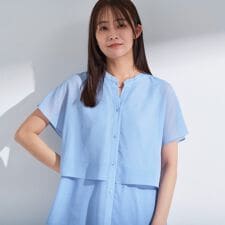 インディヴィ(INDIVI)の新色登場！【洗える／エアリー】ティアードブラウス