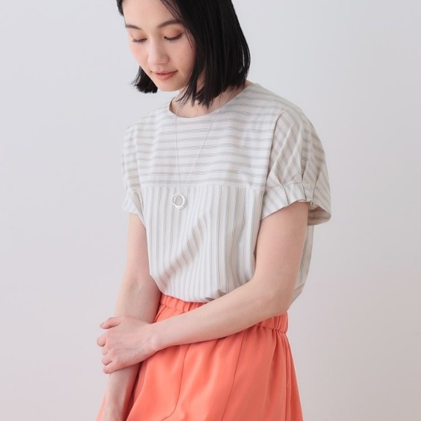 春SALE！【トレンド／華やか】フリンジカットジャカードトップス