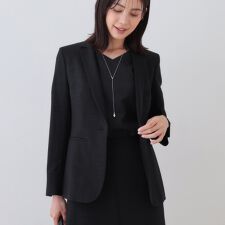 【日本製】リネンライクテーラードジャケット