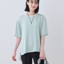 【バックシャン】デザインTブラウス