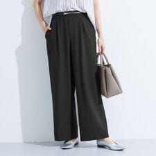 【接触冷感／UVケア／SETUP可能】エアリージョーゼット ワイドパンツ