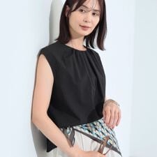 【クールエアー素材／UVケア／吸汗速乾】エアリータックブラウス | インディヴィ(INDIVI)