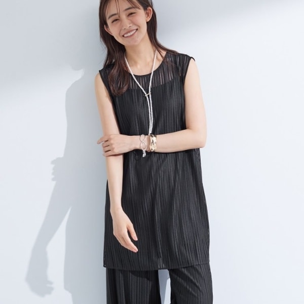 インディヴィ（INDIVI）/【洗える／セットアップ可能】ラッセルチュニック 洗える／セットアップ可能】ラッセルチュニック | インディヴィ(INDIVI