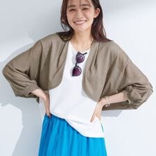 【接触冷感】シアーボレロ