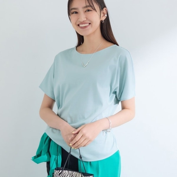 値下げ　新品　INDIVI UVカット オフホワイトジャンパー40 INDIVI 【洗えるUVケアエコ日本製】ストレッチノーカラー