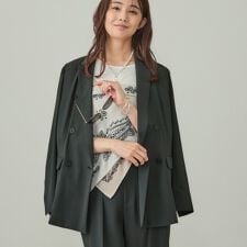 インディヴィ(INDIVI)の【軽く羽織れる！】ダブルジャケット