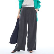 ベルトデザインワイドパンツ