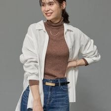 【体型カバー／清涼感】シアーオーバーシャツ