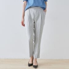 【通勤スーツ】ドライタッチテーパードパンツ