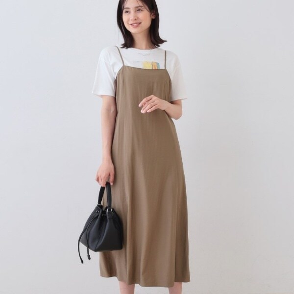 洗えるUVケアSETUP可能】ナローフレアワンピース | インディヴィ