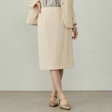 【洗える／UVケア】ストレッチ ストレートスカート