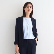 【洗える／定番スーツ】ストレッチテーラードカラージャケット