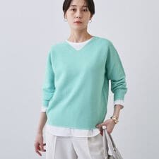 【洗える／無縫製】パフスリーブニット