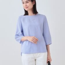 【洗える／SETUP可能】袖コンシャスシアーブラウス