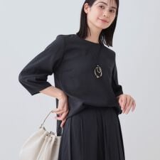 【洗える／SETUP可能】袖コンシャスシアーブラウス