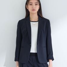 インディヴィ(INDIVI)の【洗える／UVケア】ストレッチテーラードジャケット