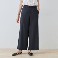 【通勤スーツ】ドライタッチワイドパンツ