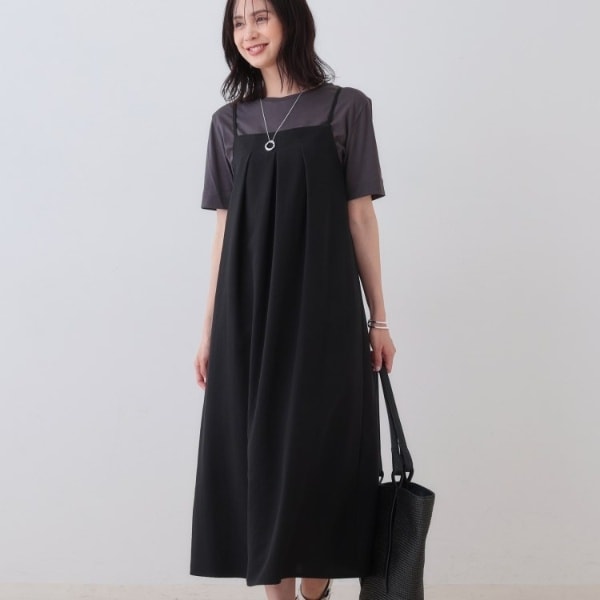 洗えるUVケアSETUP可能】ナローフレアワンピース | インディヴィ