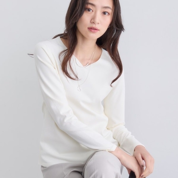 【新品】【大きいサイズ】INDIVI インディヴィ　コート　ノーカラー　白 大きいサイズ | INDIVI（インディヴィ）の公式通販 | ジャケット