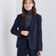 インディヴィ(INDIVI)の【日本製／通勤スーツ】プレシャスドビー テーラードジャケット
