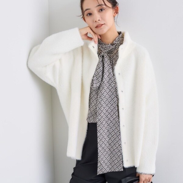 ミニブークレ ニットジャケット | 23区(23KU) | マルイウェブ