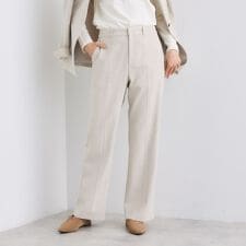 【日本製／通勤スーツ】プレシャスドビー テーパードパンツ