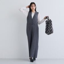 インディヴィ(INDIVI)の【トレンド／スタイルアップ】ストレッチコンビネゾン