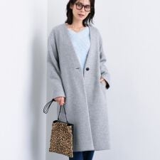 インディヴィ(INDIVI)の【軽量／ウール混】ライトフォルム ロングコート