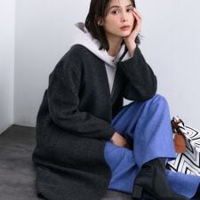 インディヴィ(INDIVI)の【軽量／ウール混】ライトフォルム ロングコート