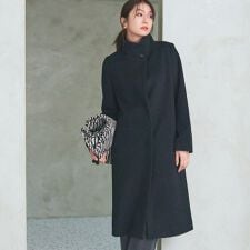 インディヴィ(INDIVI)の【名品コート／日本製】ウール100％スタンドカラーロングコート