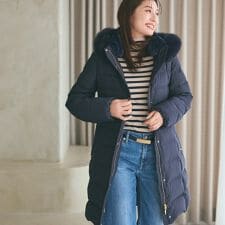 インディヴィ(INDIVI)の【名品／撥水／抗菌防臭】ロング丈リサイクルダウンコート