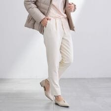 【洗える／裏起毛】ストレッチウォームパンツ