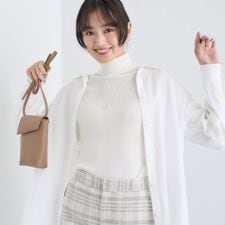 【洗える／毛玉になりにくい】エクストラファインウール リブタートルニット