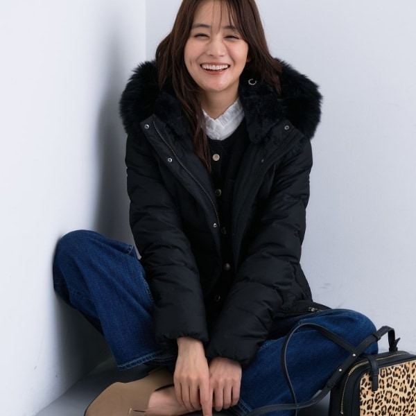 ★美品★INDIVI REPURE DOWN ネイビー ダウンジャケット40 ☆美品☆INDIVI REPURE DOWN ネイビー ダウンジャケット40