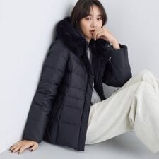 インディヴィ(INDIVI)の【名品／撥水／抗菌防臭】ショート丈リサイクルダウンコート