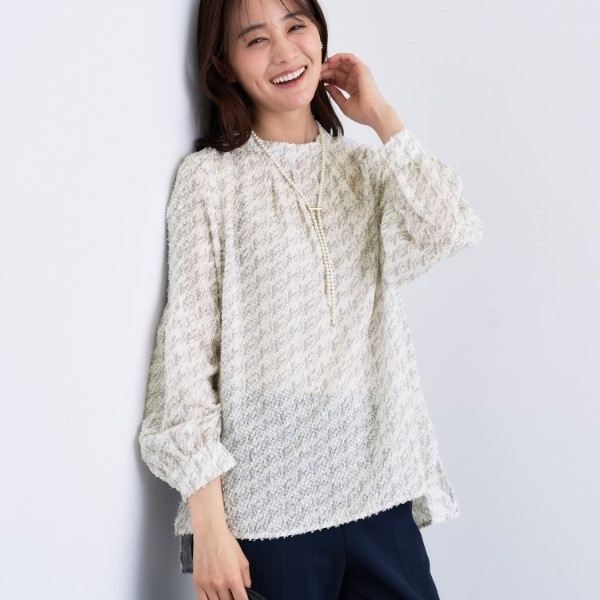 ジオメプリントボウタイブラウス | インディヴィ(INDIVI) | マルイ