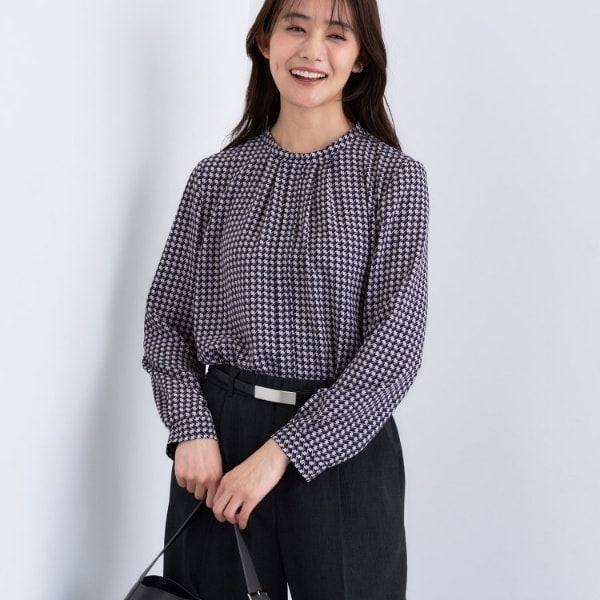 ジオメプリントボウタイブラウス | インディヴィ(INDIVI) | マルイ