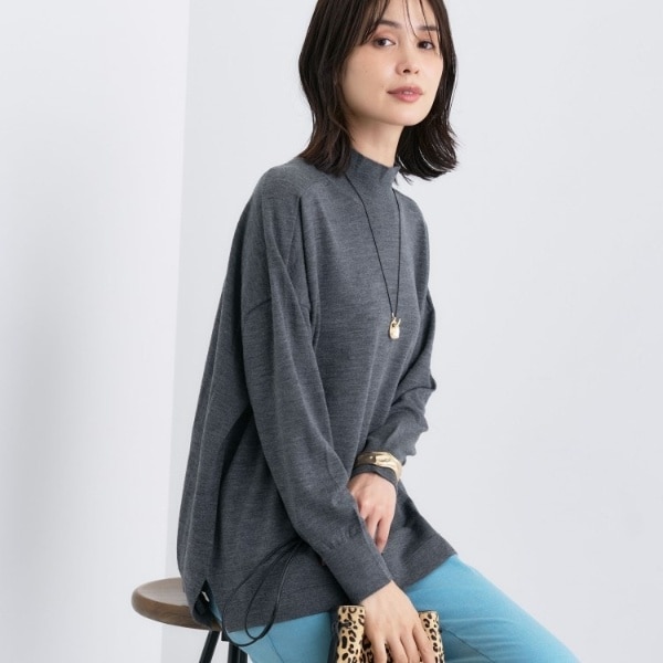 [�}���C]�y�􂦂�^�ыʂɂȂ�ɂ����z�G�N�X�g���t�@�C���E�[�� �n�C�l�b�N�j�b�g/�C���f�B���B�iINDIVI�j �`���R�[���O���[�i914�j