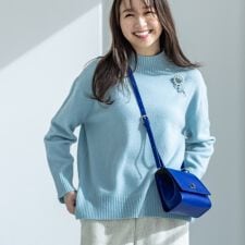 インディヴィ(INDIVI)の【冬ニット人気NO．1！／カシミヤ混】ミドルゲージハイネックニット